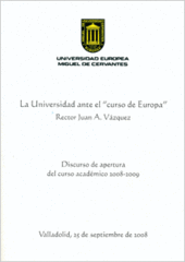 La Universidad ante el curso de Europa