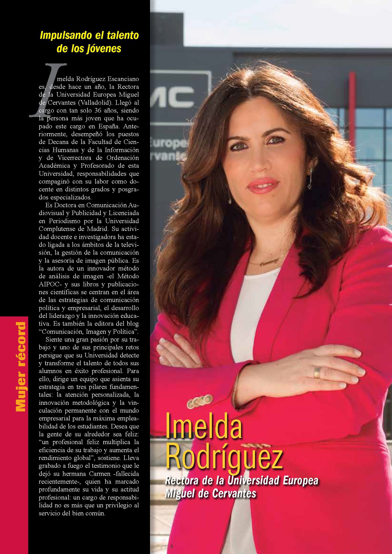 Imelda Rodríguez Escanciano, 'Mujér record'