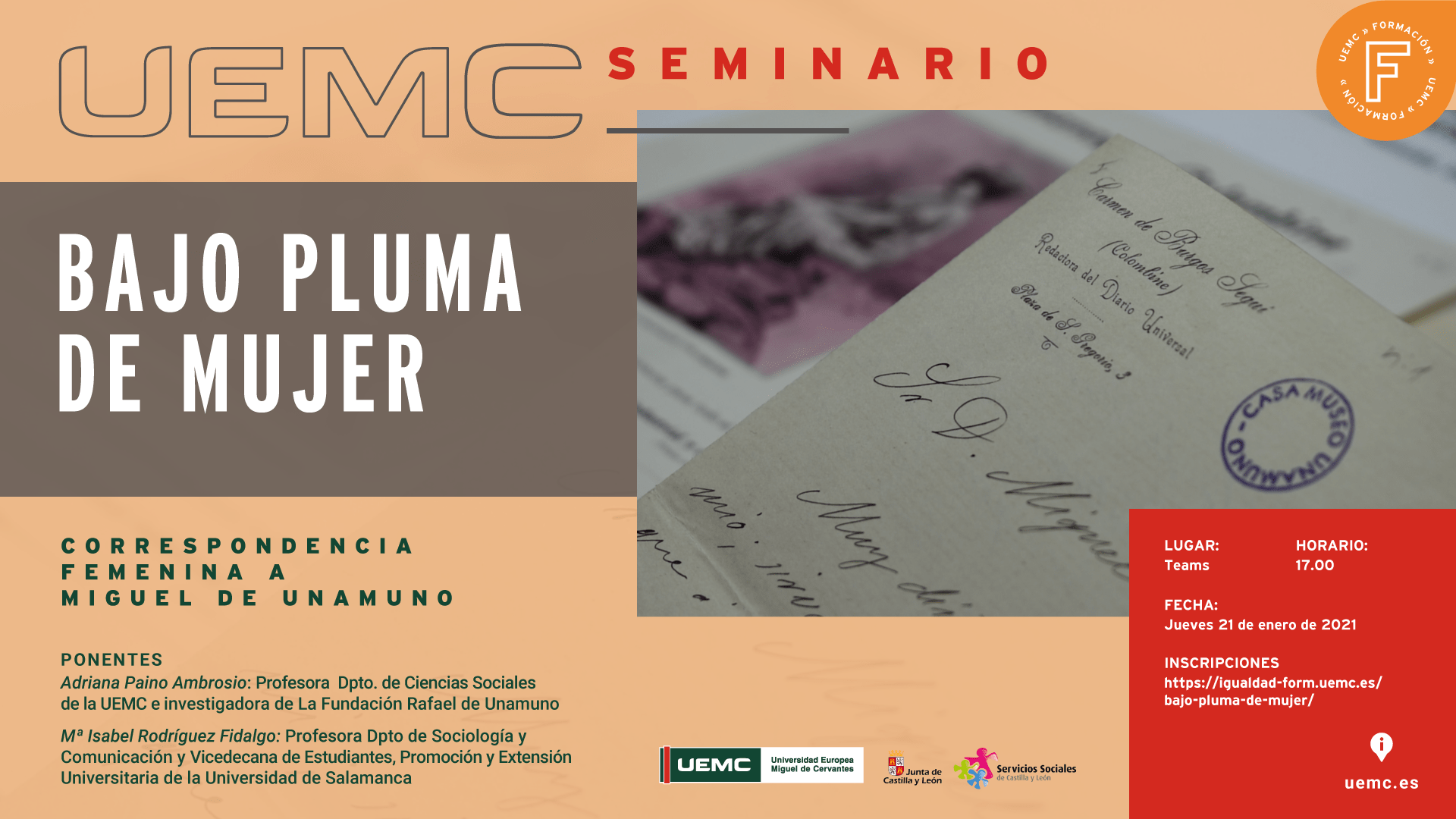 Seminario - Bajo Pluma de Mujer
