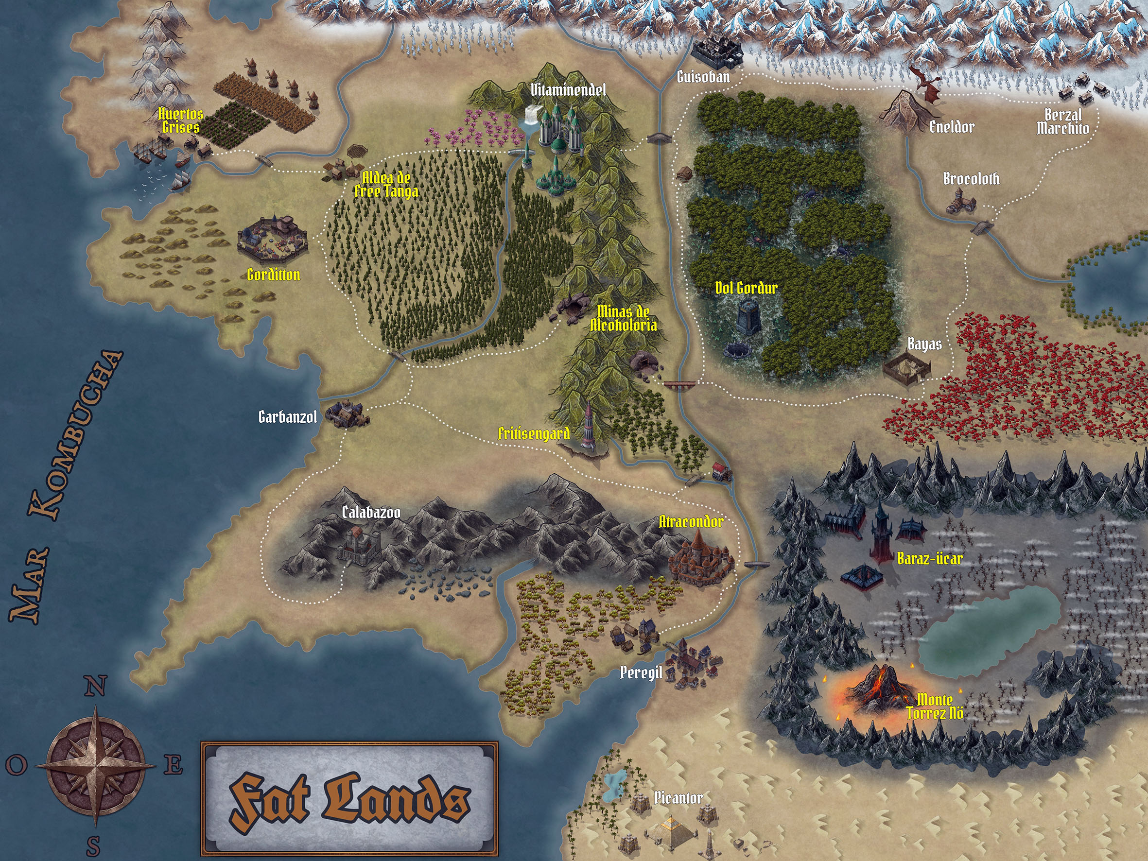 Mapa de Healthy Lands