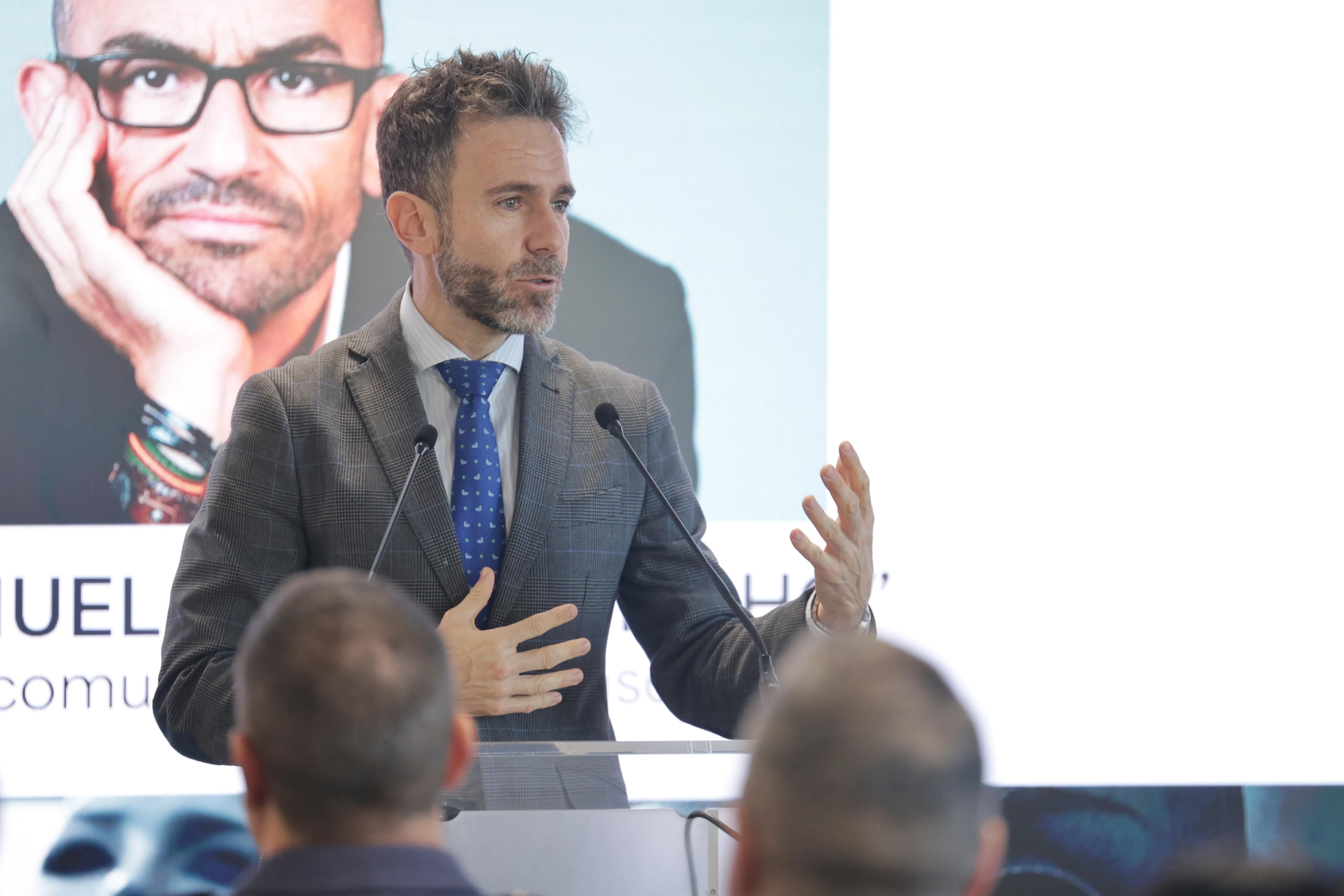 David García López, rector de la UEMC, durante la apertura de la masterclass de Juan Manuel García ‘Pincho’