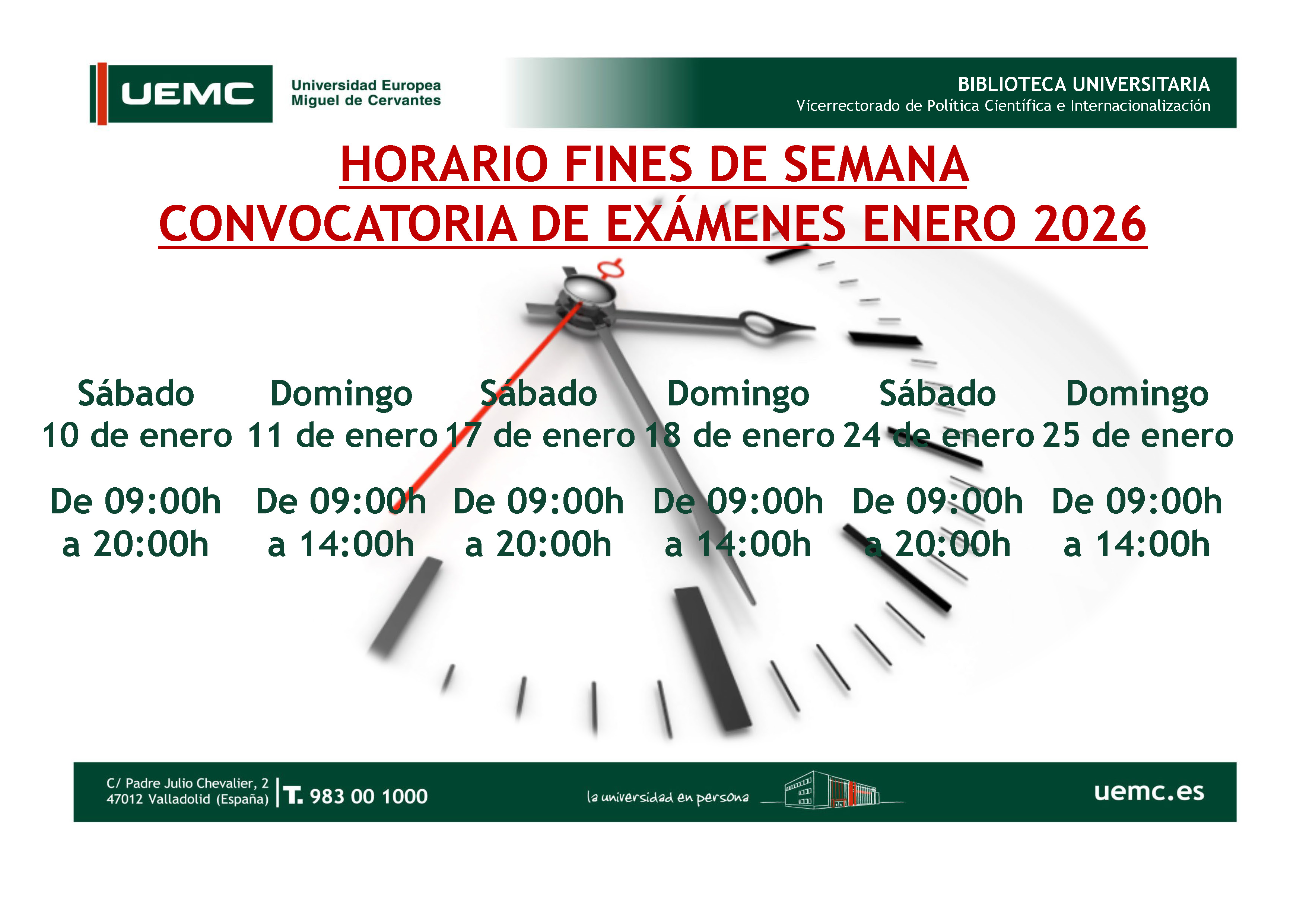 Apertura Examenes Enero 2026